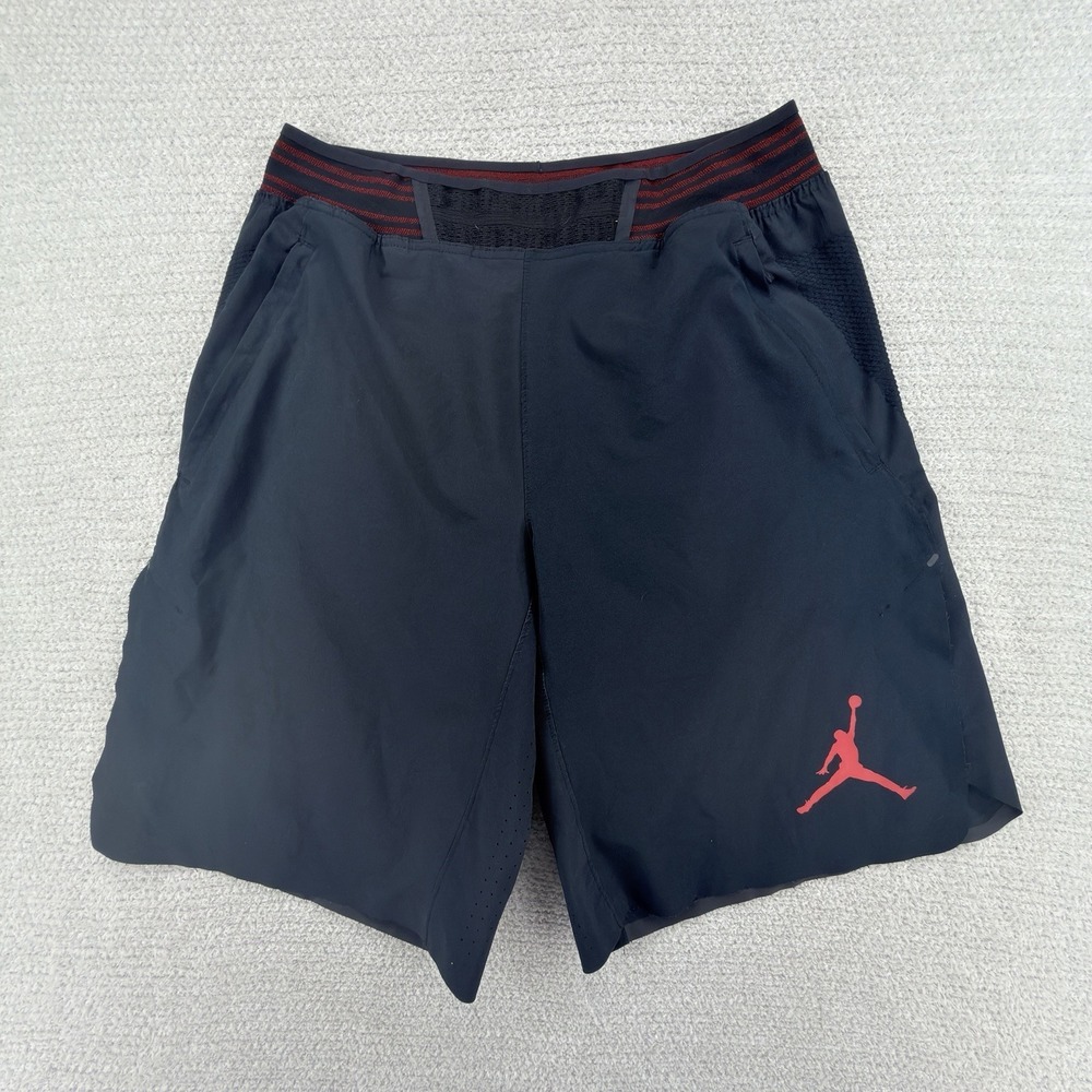 Nike Air Jordan 23 Tech Flex Hyperweave Shorts Men's Size Medium Black Red